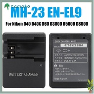 TAMAKO Camera Battery Charger Universal LED Indicator Portable EN-EL9 Power Adapter for Nikon D40 D4