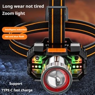 Led Headlight Super Bright Rechargeable Head Mounted Portable Light Bright Light Fishing Super K9h7
