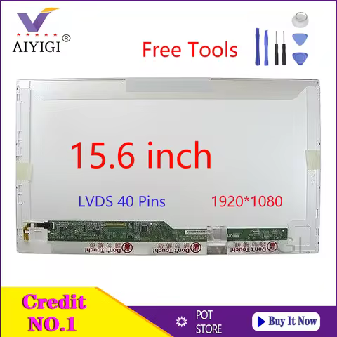 15.6 Inch Laptop Screen For lenovo Thinkpad W510 W520 W530 T510 T520 T530 LP156WF1 B156HW02 Matrix D