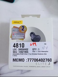 藍牙耳機 jabra elite 3 全新