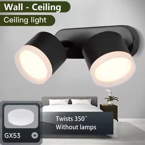 GX53 Spot Led Ceiling Lights Multi-Head Rotatable Spotlight Replaceable Bulb Spot Led Light for Bedr