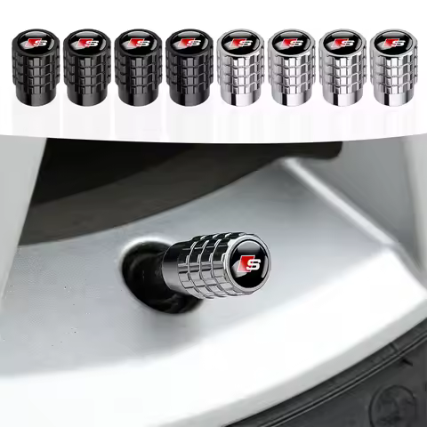 4pcs Metal Wheel Tire Valve Air Stem Cap Covers For Audi A3 A4 A4L A5 B3 B4 B5 B6 B7 B8 RS3 Quattro 