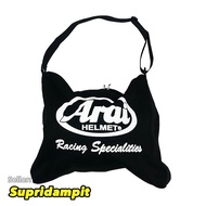 Large Thick, Smooth Helmet Bag with Arai Logo, Sling Model