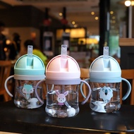LB Viral Children's Drinking Bottle 280ML Animal Character Baby Water Bottle Toddler Training Cup Pa