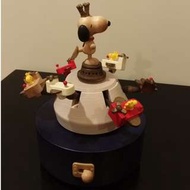 （已保留）日本製Snoopy 史努比 高質感木製旋轉音樂盒