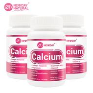 แคลเซียม คอลลาเจน x 3 ขวด แมกนีเซียม วิตามินดี ซอยโปรตีน นิวเดย์ เนเชอรัล Calcium Collagen Magnesium Vitamin D Soy Protein NEWDAY NATURAL