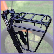 Front Rack Carrier Mountain Road Cycle Front Pannier Rack 25KG Capacity Heavy Duty Steel Cycling Lug