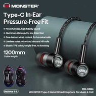 REMAX RM-598i MONSTER METAL WIRED EARPHONE FOR LIGHTING & TYPE-C