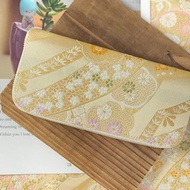 【開運錢包】西陣織金襴。櫻雲。布長夾/錢包/皮夾