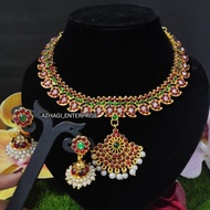Mango Design Kemp Jewel Set // Brananatyanam Kemp Jewel Set // Bharatanatyam Choker Set // Price inc