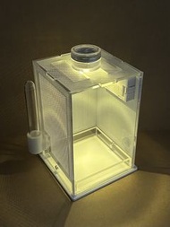✴️ 全新 昆蟲 飼養箱 飼養盒 小夜燈 溫濕度計 加濕器 攀爬網 多用途 多功能 控溫控濕 透明透氣 高清高透 防臭通風 活餌 mini 小尺寸 小型迷你 桌上擺設 用具 養殖箱 養殖盒 繁殖箱 繁