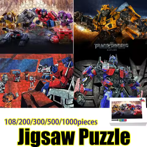 Transformers Bumblebee & Optimus Prime Jigsaw Puzzle 108/200/300/500/1000 pieces High Quality HD Pri