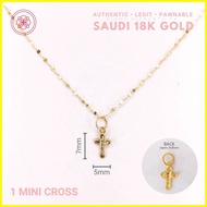 ♣ ✸ ✗ COD PAWNABLE 18k Necklace Legit Original Pure Saudi Gold Assorted Cross Necklace