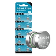 Cotchear AG5 Button Cell Battery 1.5V LR754 Battery 393 SR48 L754 SR754 Alkailine Coin Batteries [10