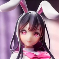 Anime JK Bunny Girl Hug Carrot Bunny Girl Than Love Heart Figure Two-Dimensional Model Ornaments Fig