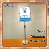 Floor Standing A3 Acrylic Standing Sign/ | Standing Menu Frame A3 Acrylic | Standing Welcome Sign Ac