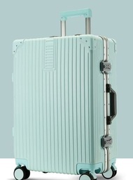 日本熱銷 - [薄荷綠 308鋁框款22寸]鋁框拉桿萬向輪行李箱
