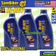 4T Oil HIREV 4T735 4T 735 15W-50 Semi Synthetic 1 Liter Super Racing HI-REV ORIGINAL Engine Oil