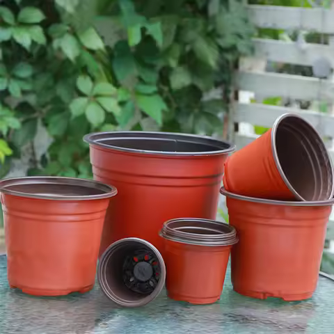 50/100pcs Seeding Nursery Pot Soft Plant Nursery Pots Flowerpot Plastic Grow Box Home Garden Plantin
