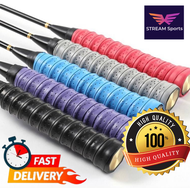 STREAM SPORT [Ready Stock] Anti-Slip Good Quality Badminton Racket Anti-slip grip absorb sweat Yonex Lining Victor Felet Apacs Tennis Squash Fishing Rod color grip tape multiuse racquet grip baik untuk racket badminton多用途羽毛球球拍手胶