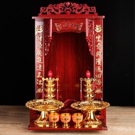 🚓Rosewood Buddha Shrine Guanyin Altar Altar Shrine Altar Altar Wall-Mounted Wall Cupboard Home Buddha Cabinet God of Wea