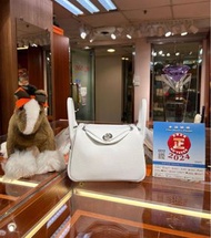 ✨ 門市現貨 無需預約✨ Hermes Mini Lindy 新白色銀扣