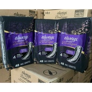 Always Discreet Boutique Sanitary Napkin 48 Pieces Long Without American Wings