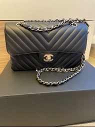 Chanel Classic flap small size 23 cm CF 23 黑色牛皮 小有 購於香港專門店