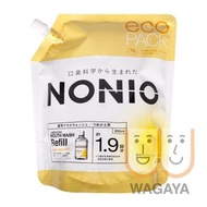 NONIO 漱口水 補充裝 950ml (無酒精 淡雅草本薄荷) (黃) (平行進口貨品)
