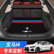 Suitable for 2022 BMW i4 Trunk Mat Dedicated eDrive40 m50 Electric Cartoon Decorative Tail Box Mat