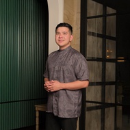 ZM Zaskia Mecca - Couple Set 1 Tunik Wanita & Kemeja Koko Pria  Teman Serumpun - Edisi Laos | Couple