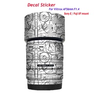 Lens Sticker For Viltrox AF 56mm F1.4 E Decal Skin Vinyl Wrap Film Protector Coat 56 1.4 F/1.4 For S