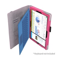 I-kodoo wallet leather case-handheld protective sleeve for Microsoft Surface Pro5/Pro4 3 Pro 3 pink