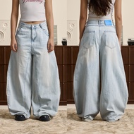 HOMEBOY กางเกงยีนส์ขายาว HB.CASUAL.BARRELS.JEANS  คอตตอนโพลี่เอสเตอร์  ใส่ไปทำงานได้
