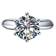 TenFit Jewelry 6 Prongs Elegant 4ct Round Cushion Cut Solitaire Halo Simulated Diamond Anniversary W