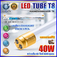 หลอดไฟนีออน LED T8 หลอดไฟ LED หลอดไฟบ้าน หลอดประหยัดไฟ LED T8 20W/40W IWACHI ขั้วสีทอง หลอดLEDสั้น แ