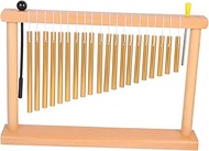 Toyvian 1 set 20 tone wind chimes glockenspiel xylophone Prayer Tuned Chime single row chimes meditation chime bell Windbell 20 tones yoga chime chimes instrument child music Carillon Wood