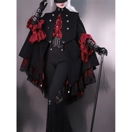 Gothic Lolita Cowl Neck Shawl Outerwear Princess Style Autumn Fashion Hanfu Set Womens Premium Cloth