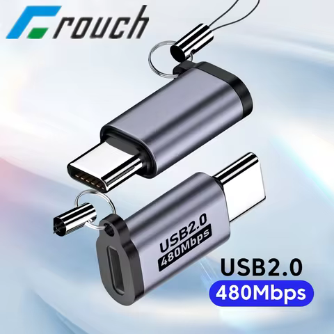Micro USB To Type C Adapter Mini USB To USB C 480Mbps Fast Data Charging Connector USBC To Lightning