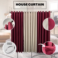 X23 Ready Made Curtain Siap Jahit, LANGSIR RAYA MIX COLOUR Kain Tebal (Free Eyelet / Free Ring )Blackout 85%