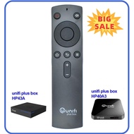 ⭐ [100% ORIGINAL] ⭐ Unifi Plus Box Compatible Remote Control Black HP40A3 myunifi playtv TM TV Alat 