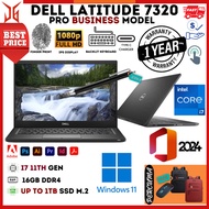 i7/i5 -11th/10/8th gen Dell latitude 7420/7320/5410/5420/7400/Touch Up To 1tb ssd - 1 Year Warranty