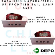 DEPO-215-19K6R-L-AE 2006-2013 NISSAN NAVARA/PICK-UP FRONTIER TAIL LAMP ASSY ECE