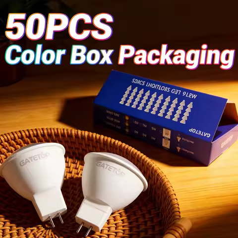50PCS MR16 LED Spot Light AC DC 12V 24V 3W 5W 6W 7W 8W Bulb Energy Saving 3000K Cool Lighting Replac