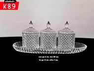 ชุดใส่น้ำพริก ใส่ขนม ลายสวย ใช้งานสะดวก รหัส K89