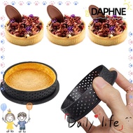 DAPHNE Tart Ring Cutting Mold, Round Heat Resistant Cake Mold Ring, Durable Perforated French Dessert Kitchen Baking Tools Cake Mould