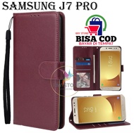 SAMSUNG J7 PRO FLIP LEATHER CASE PREMIUM-FLIP WALLET CASE KULIT UNTUK SAMSUNG J7 PRO - CASING DOMPET-FLIP COVER LEATHER-SARUNG BUKU HP