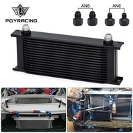 16 Row AN10 10 AN Universal Oil Cooler Engine Transmission Kit PQY7016