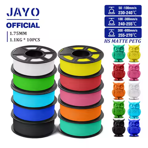 JAYO PETG 3D Filament 1.75mm High Speed Matte PETG 3D Printer Filament High Flow Speedy PETG Filamen