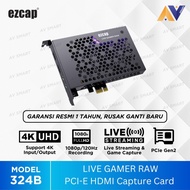 Ezcap324B PCIE 田1 Video Capture Live Gamer Raw 4K Live Streaming Ezcap 324B
